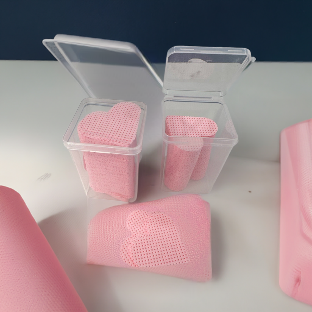 Heart Shaped Adhesive Wipes