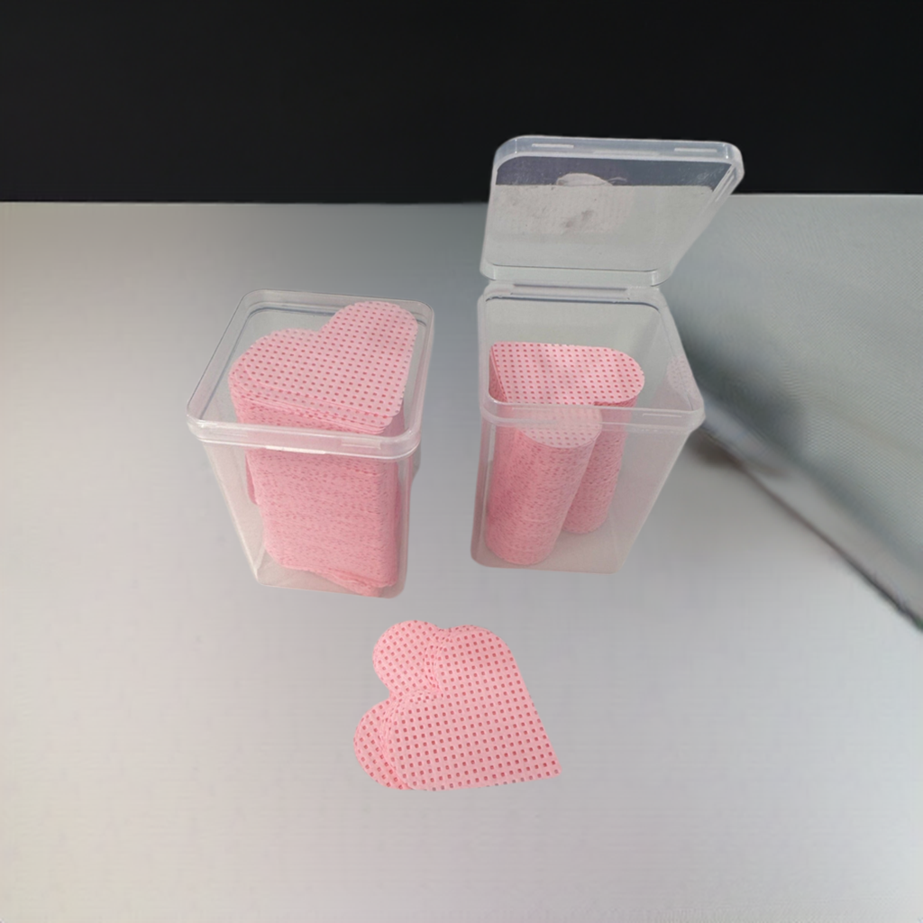 Heart Shaped Adhesive Wipes