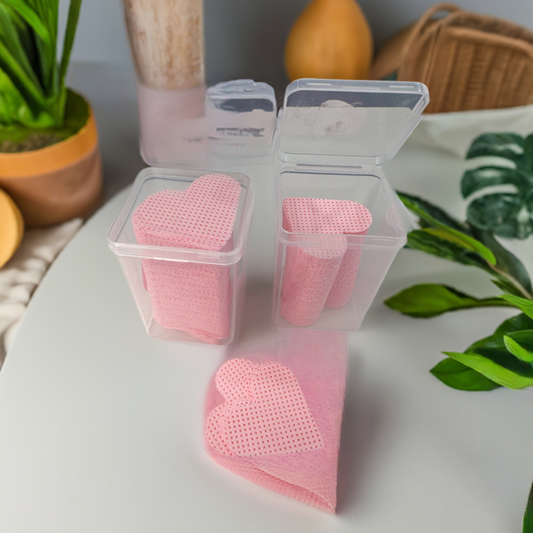 Heart Shaped Adhesive Wipes